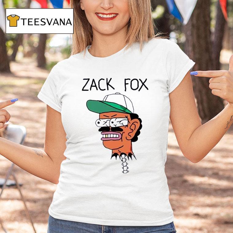 Zack Fox Head Bug Eyed Logo T Shirt Zack Fox Head Bug Eyed Logo T Shirt