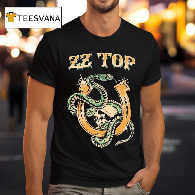 Zz Top Rattlesnake Horseshoe Snake T Shirt Zz Top Rattlesnake Horseshoe Snake T Shirt