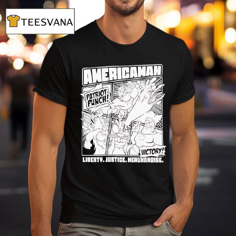 Americaman Patriot Punch Graphic T Shirt Americaman Patriot Punch Graphic T Shirt