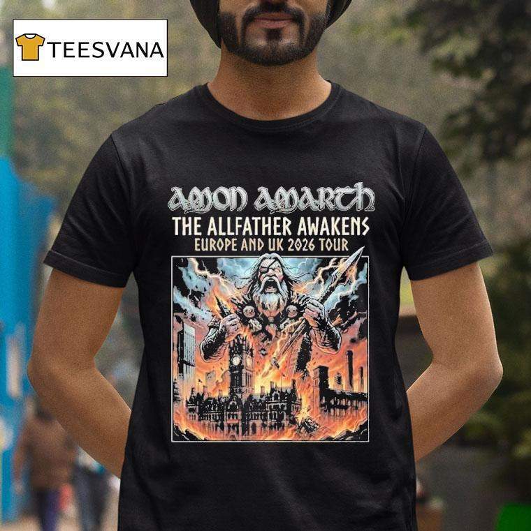 Amon Amarth The Allfather Awakens Europe And Uk Tour On October At Manchester Uk T Shirt Amon Amarth The Allfather Awakens Europe And Uk Tour On October At Manchester Uk T Shirt