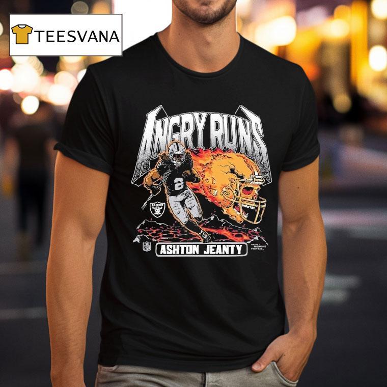 Ashton Jeanty Las Vegas Raiders Angry Runs Player Nfl Good Morning Football T Shirt Ashton Jeanty Las Vegas Raiders Angry Runs Player Nfl Good Morning Football T Shirt