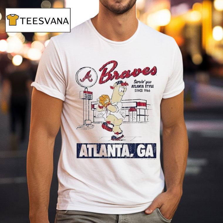 Atlanta Braves Ga Servin You Since Deli T Shirt Atlanta Braves Ga Servin You Since Deli T Shirt