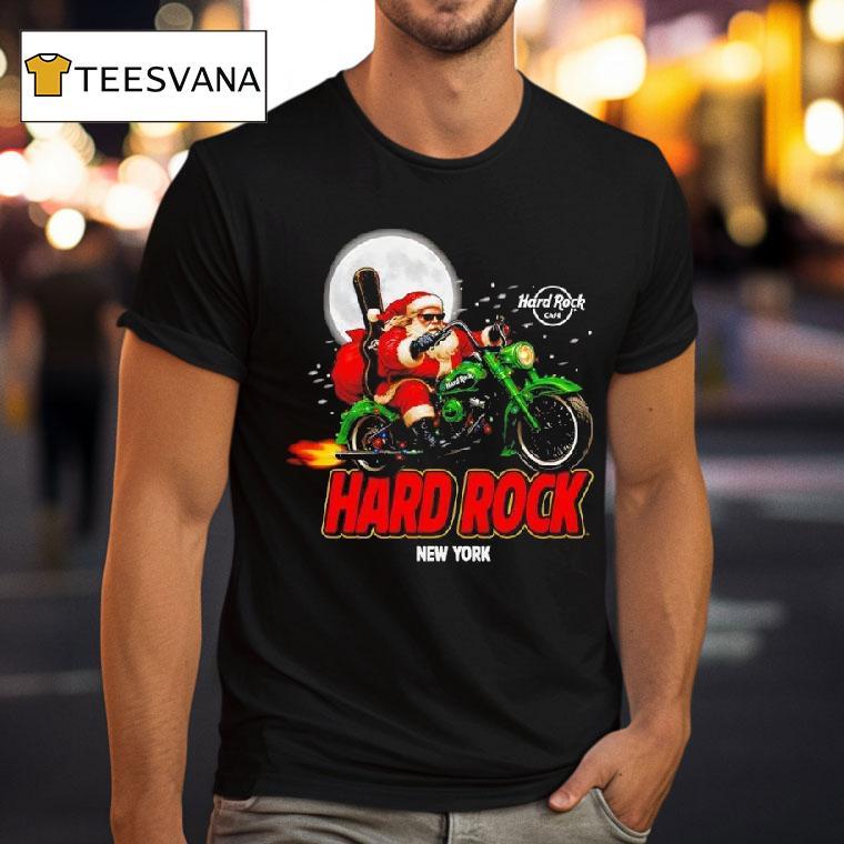 Biker Lights Santa Hard Rock Cafe T Shirt Biker Lights Santa Hard Rock Cafe T Shirt