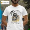 Black Sabbath Trivium In The Court Of The Dragon Flaming Skull T Shirt