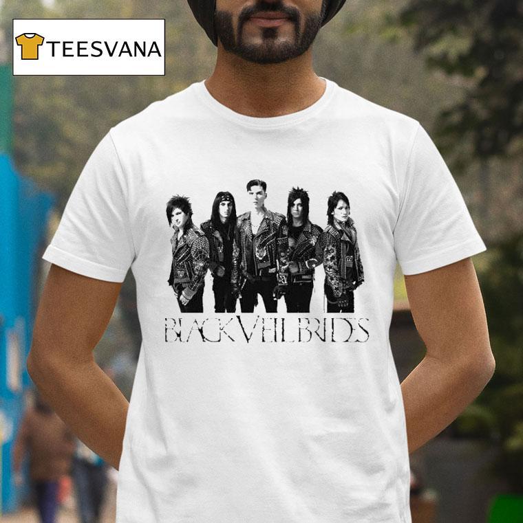 Black Veil Brides Tour Dateback Photo T Shirt Black Veil Brides Tour Dateback Photo T Shirt
