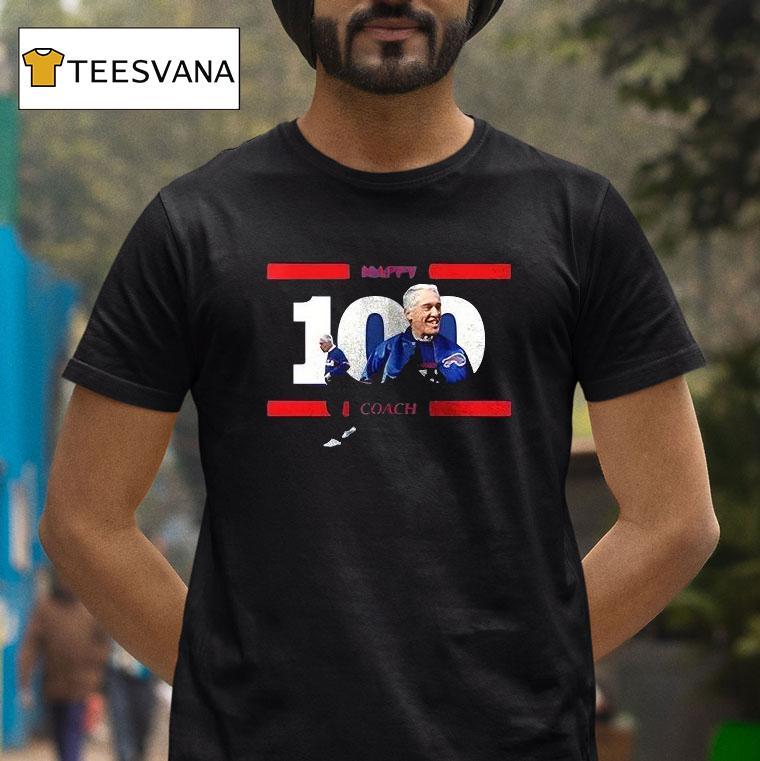 Buffalo Bills Marv Levy Happy Coach Is One Hundred Helme T Shirt Buffalo Bills Marv Levy Happy Coach Is One Hundred Helme T Shirt