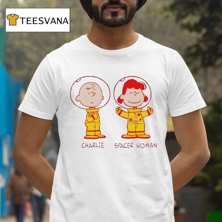 Charlie Brown And Lucy The Peanuts Spacer Woman T Shirt Charlie Brown And Lucy The Peanuts Spacer Woman T Shirt