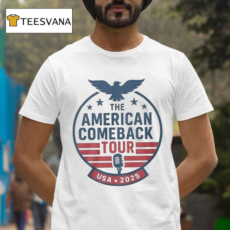 Charlie Kirk The American Comeback Tour Usa T Shirt Charlie Kirk The American Comeback Tour Usa T Shirt