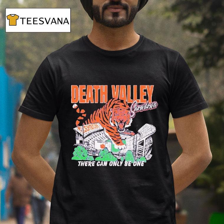 Clemson Tigers Death Valley Showdown Hit There Can Only Be One T Shirt Clemson Tigers Death Valley Showdown Hit There Can Only Be One T Shirt