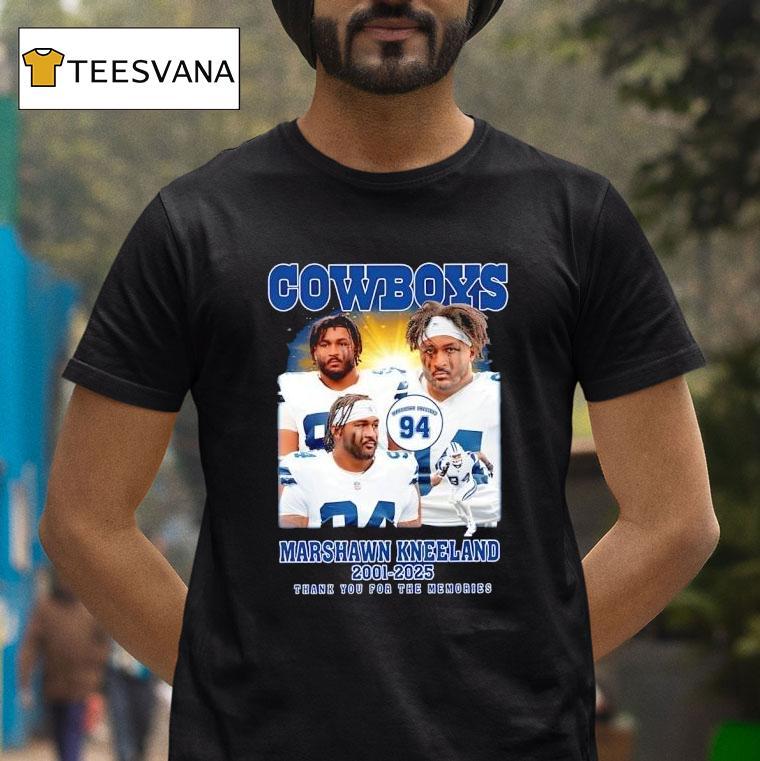 Dallas Cowboys Marshawn Kneeland Thank You Memories T Shirt Dallas Cowboys Marshawn Kneeland Thank You Memories T Shirt