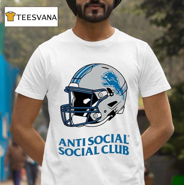 Detroit Lions Anti Social Social Club X Nfl Helme T Shirt Detroit Lions Anti Social Social Club X Nfl Helme T Shirt