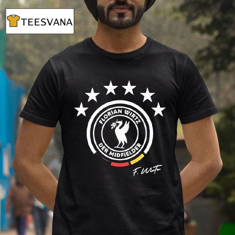 Florian Wirtz Der Midfielder Signatured Star Logo T Shirt Florian Wirtz Der Midfielder Signatured Star Logo T Shirt