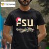 Fsu Florida State University Spear Christmas Lights T Shirt