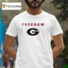 Georgia Bulldogs X University Of Georgia X Charlie Kirk Freedom T Shirt
