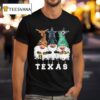 Gnome X Texas City Sports Team Longhorns Cowboys And Stars Merry Christmas T Shirt