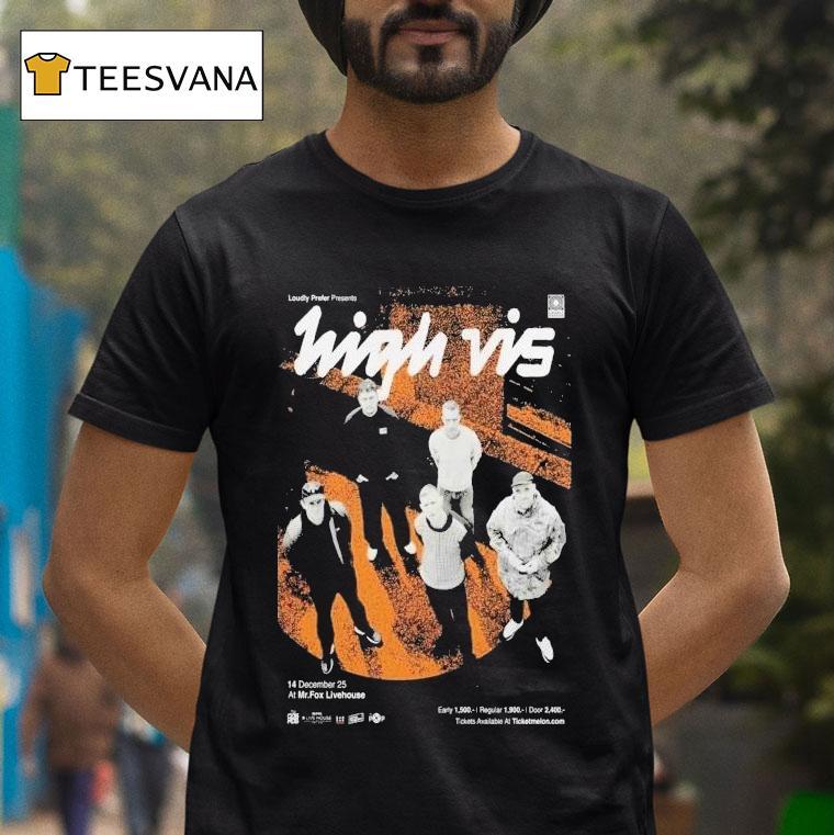 High Vis Tour Mr Fox Livehouse T Shirt High Vis Tour Mr Fox Livehouse T Shirt