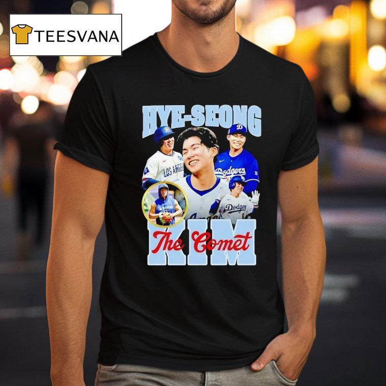 Hye Seong Kim The Comet Los Angeles Dodgers T Shirt Hye Seong Kim The Comet Los Angeles Dodgers T Shirt