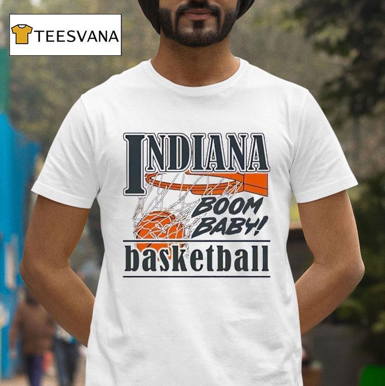 Indiana Hoosiers Men S Basketball Boom Baby T Shirt Indiana Hoosiers Men S Basketball Boom Baby T Shirt
