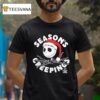 Jack Skellington Wearing Santa Claus Before Christmas Season S Creepings T Shirt