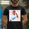 Kobe Bryant Wearing Los Angeles Dodgers Baseball T Shirt
