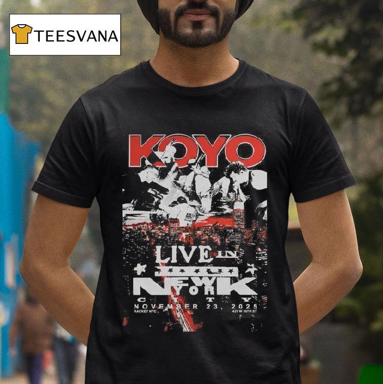 Koyo Lihc Show Racket Nyc November T Shirt Koyo Lihc Show Racket Nyc November T Shirt