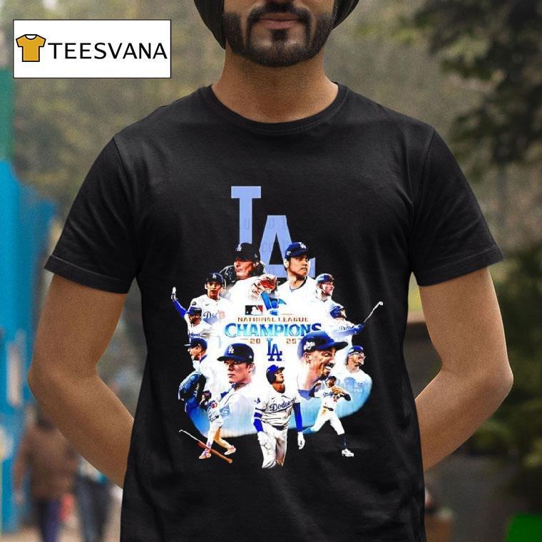 La Dodgers National League Champions All Players Graphic T Shirt La Dodgers National League Champions All Players Graphic T Shirt