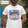 Los Angeles Baseball Back To Back World Champs Caricatures T Shirt