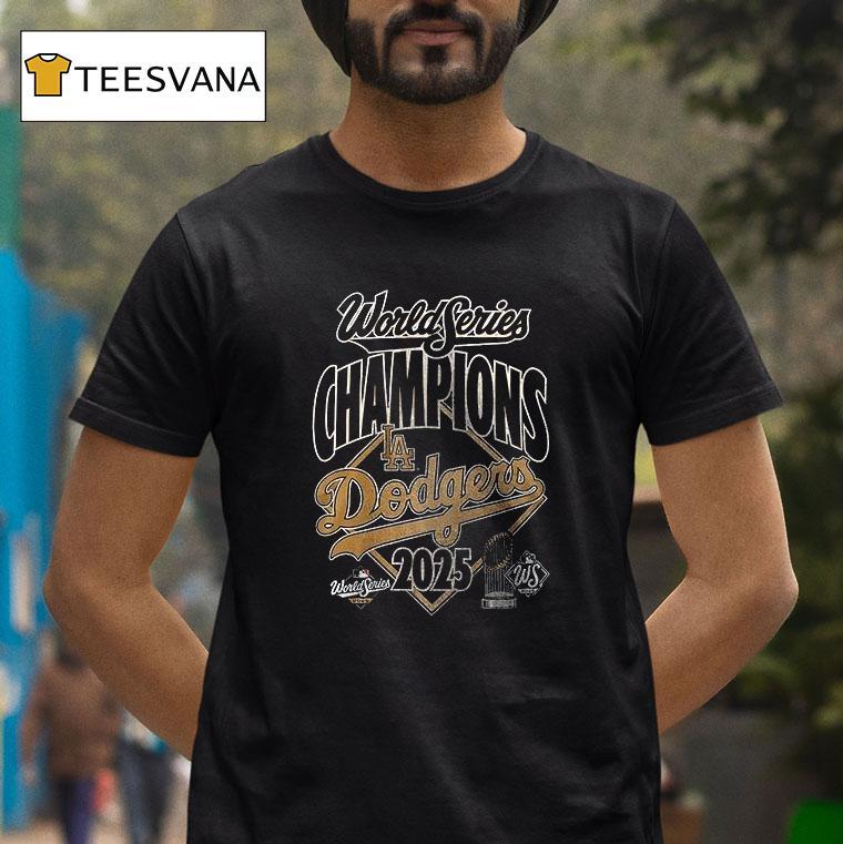 Los Angeles Dodgers Back To Back World Series Champions Team Graphic Sided T Shirt Los Angeles Dodgers Back To Back World Series Champions Team Graphic Sided T Shirt