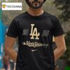Los Angeles Dodgers Black World Series Participant Advance The Runner T Shirt
