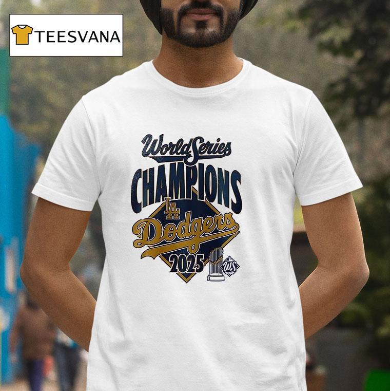 Los Angeles Dodgers Golden Trophy Back To Back Sided T Shirt Los Angeles Dodgers Golden Trophy Back To Back Sided T Shirt