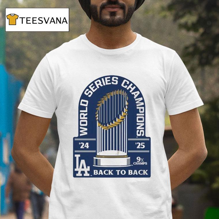 Los Angeles Dodgers Wincraft Back To Back World Series Champions X Champs T Shirt Los Angeles Dodgers Wincraft Back To Back World Series Champions X Champs T Shirt
