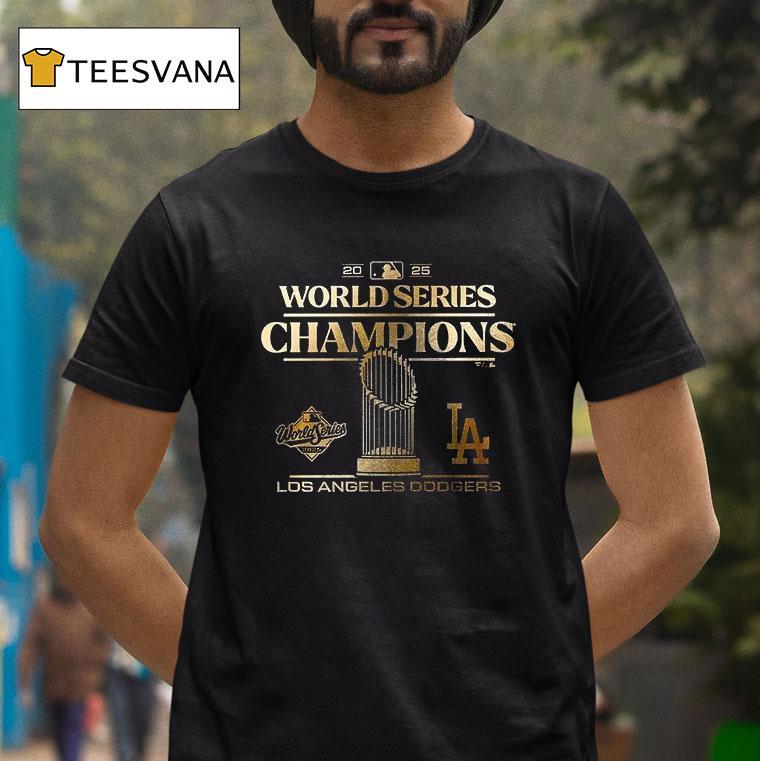 Los Angeles Dodgers X World Series Champions Rosters Sided T Shirt Los Angeles Dodgers X World Series Champions Rosters Sided T Shirt