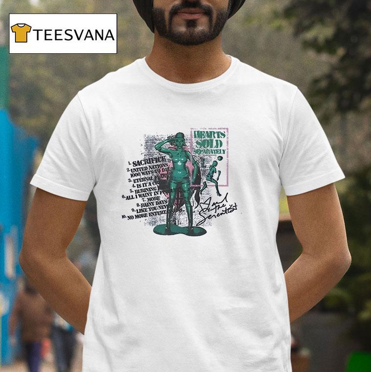 Mariah The Scientist Hearts Sold Separately Tracklist Graphic T Shirt Mariah The Scientist Hearts Sold Separately Tracklist Graphic T Shirt