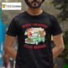Merry Christmas Feliz Navidad Dollar Tree Truck Santa T Shirt