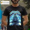 Metallica Ride The Lightning Artwork By Luke Preece Australia M Tour Skeleton On The Electric Chair T Shirt