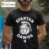 Michigan State Basketball Spartan Dawgs Logo T Shirt