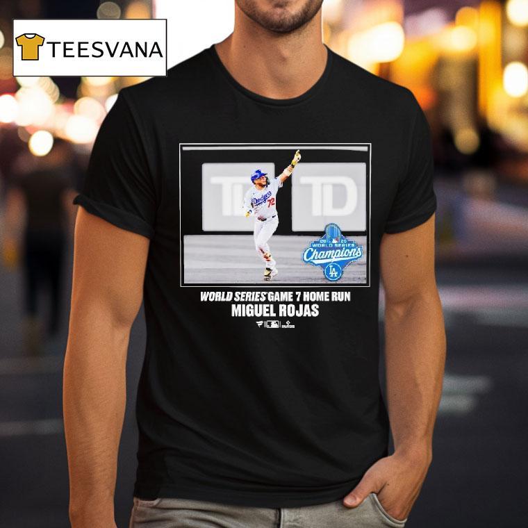 Miguel Rojas Los Angeles Dodgers World Series Champions Momen T Shirt Miguel Rojas Los Angeles Dodgers World Series Champions Momen T Shirt