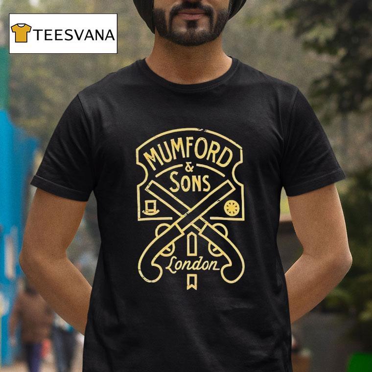 Mumford And Sons London Pistol Label T Shirt Mumford And Sons London Pistol Label T Shirt