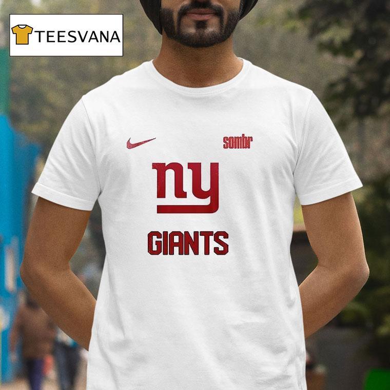 New York Giants X Sombr The Late Nights And Young Romance Tour Signature T Shirt New York Giants X Sombr The Late Nights And Young Romance Tour Signature T Shirt