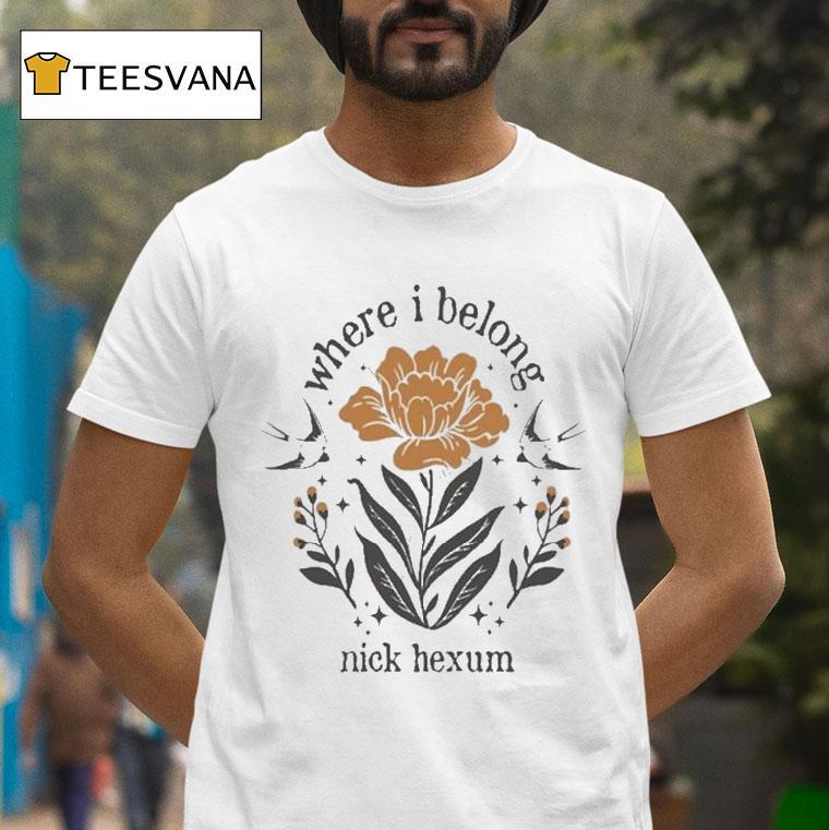 Nick Hexum Where I Belong T Shirt Nick Hexum Where I Belong T Shirt