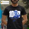 Nikita Kucherov Tampa Bay Lightning Mto Label Gray Career Points Legacy T Shirt