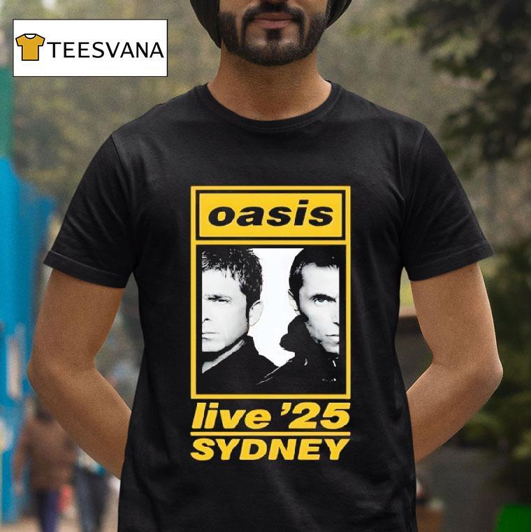 Oasis Sydney Accor Stadium T Shirt Oasis Sydney Accor Stadium T Shirt
