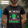 Oh This Calls For A Spreadsheet Christmas Excel Ugly T Shirt