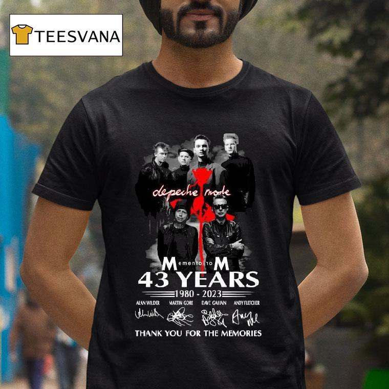 Original Depeche Mode Years Of Signature Thank You For The Memories T Shirt Original Depeche Mode Years Of Signature Thank You For The Memories T Shirt
