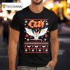 Ozzy Osbourne Black Sabbath Ozzy Bat Ugly Holiday Merry Christmas T Shirt
