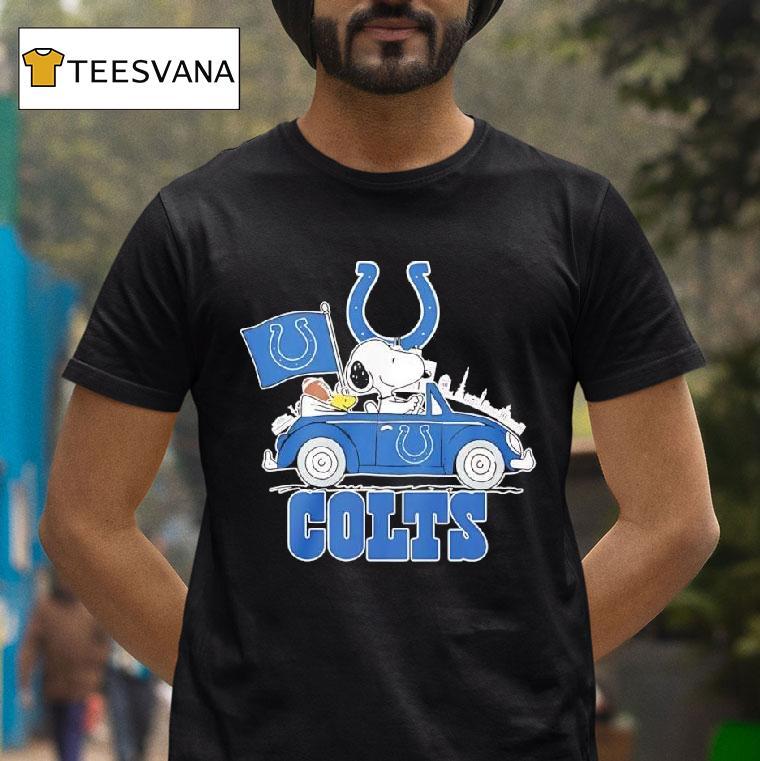 Peanuts X Indianapolis Colts Welcome To The Pound Driving Car T Shirt Peanuts X Indianapolis Colts Welcome To The Pound Driving Car T Shirt