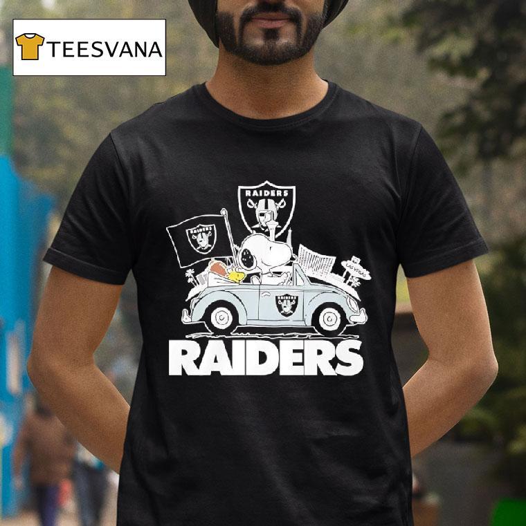 Peanuts X Las Vegas Raiders Welcome To The Pound Driving Car T Shirt Peanuts X Las Vegas Raiders Welcome To The Pound Driving Car T Shirt