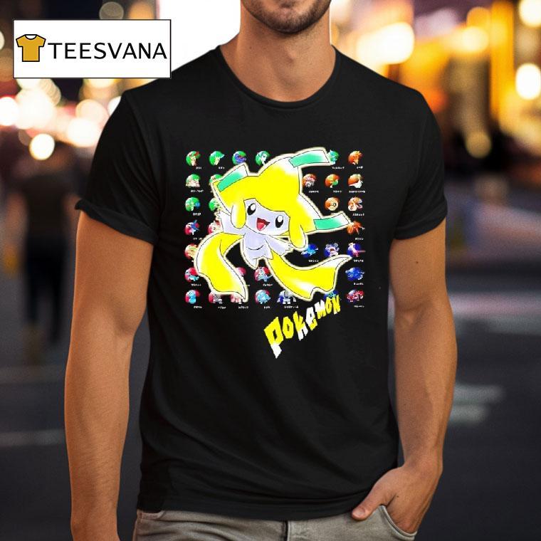 Pokmon Jirachi Features The Mythical T Shirt Pokmon Jirachi Features The Mythical T Shirt