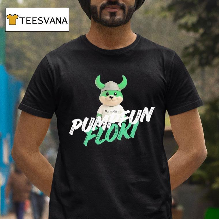 Pumpfun Floki Viking Helmet Graphic T Shirt Pumpfun Floki Viking Helmet Graphic T Shirt