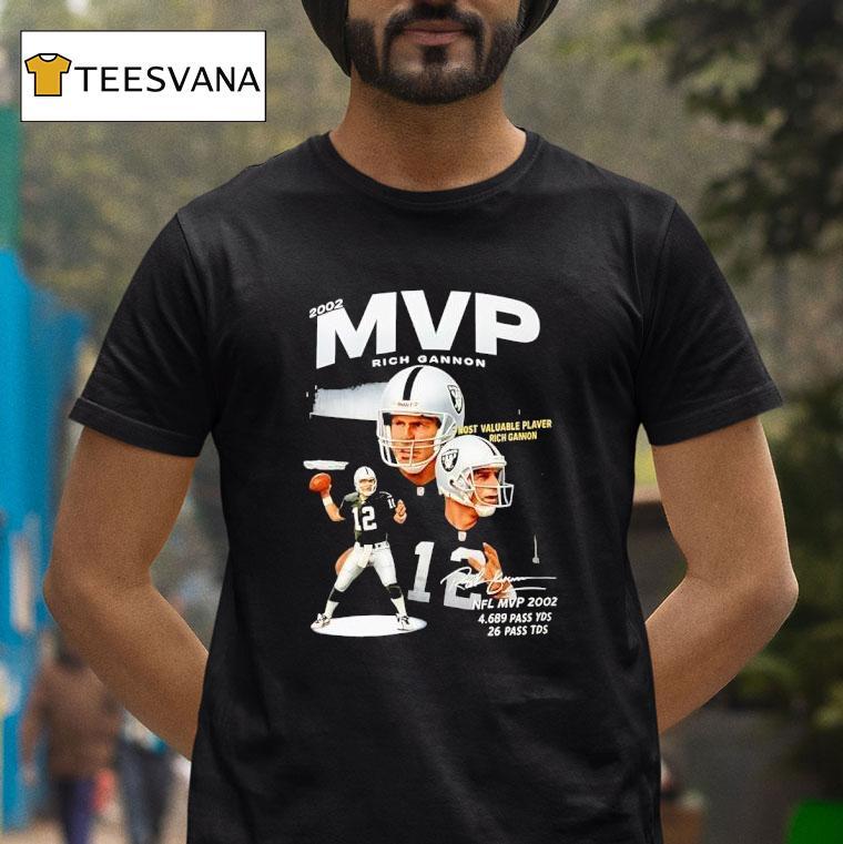 Rich Gannon Mvp Most Valuable Player Las Vegas Raiders Football T Shirt Rich Gannon Mvp Most Valuable Player Las Vegas Raiders Football T Shirt
